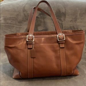 Coach Brown Leather Tote